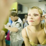 Vor der Show in der Requisite